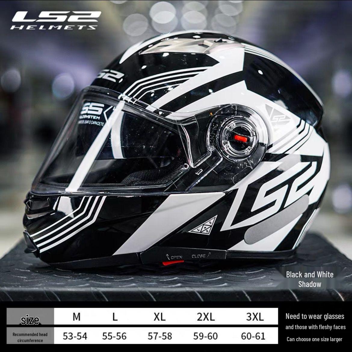 

3C Certified Flip-Up Motorcycle Helmet with Double Visor for All-Season Touring