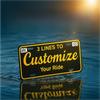 Custom 2D Flat License Plate 12x6 Inch, Personalized Car Tag with Photo, Text, Logo, Lightweight Thickened, 4 Pre-Cut Holes