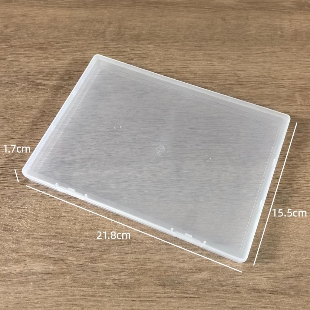 Transparente Ultra-Dünne 1,7 cm Rechteckige Schmuckschatulle mit Deckel