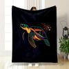 Colorful Geometric Turtle Design Print Blanket Soft and Cozy Perfect for the Living Room Bed Sofa or a Nap,gift