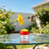 Tree Hanging Bird Water Cup Set of 4 with Clear Flower Cups,Wild Bird Feeders, and Twist Covers for Backyard Garden and Daily Outdoor Use
