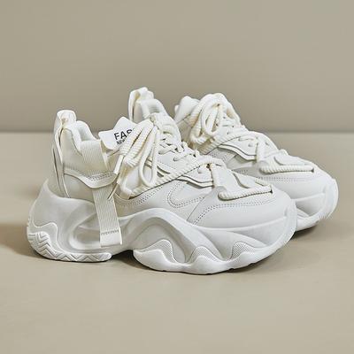 Χοντρά Αθλητικά Παπούτσια Γυναικεία 2025 Φθινόπωρο Μονόχρωμα Μόδα Casual Παπούτσια Γυναικεία Πλατφόρμα Παπούτσια Περιπάτου Τρεξίματος Zapatillas De Mujer