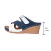 Fashion Ladies Shoes 2025 Peep Toe Slippers Women Fashion Color Matching Casual Summer Footwear Plus Size Women's Platform Wedge Sandals