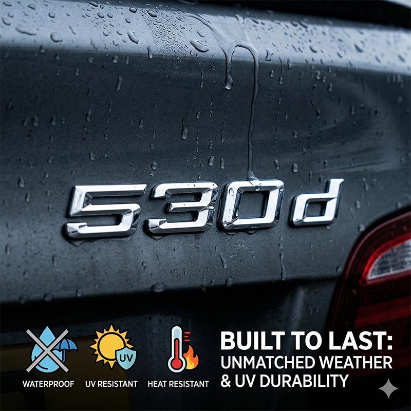 Nero Lucido 520i 530i 540i 520d 530d 540d Emblema Adesivo Badge Posteriore per Baule per BMW Serie 5 G30 F10 Accessori per Styling Auto