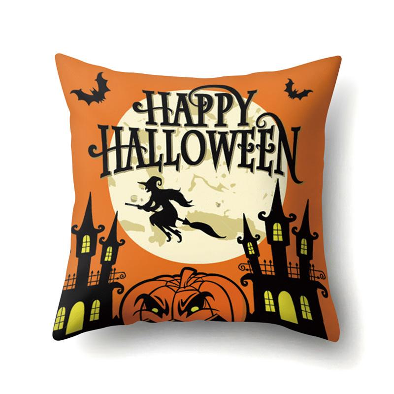 Halloween Kissenbezug Auto Lendenkissen Kürbis Sofa Kissenbezug Büro Zuhause Wohnzimmer Kissenbezug