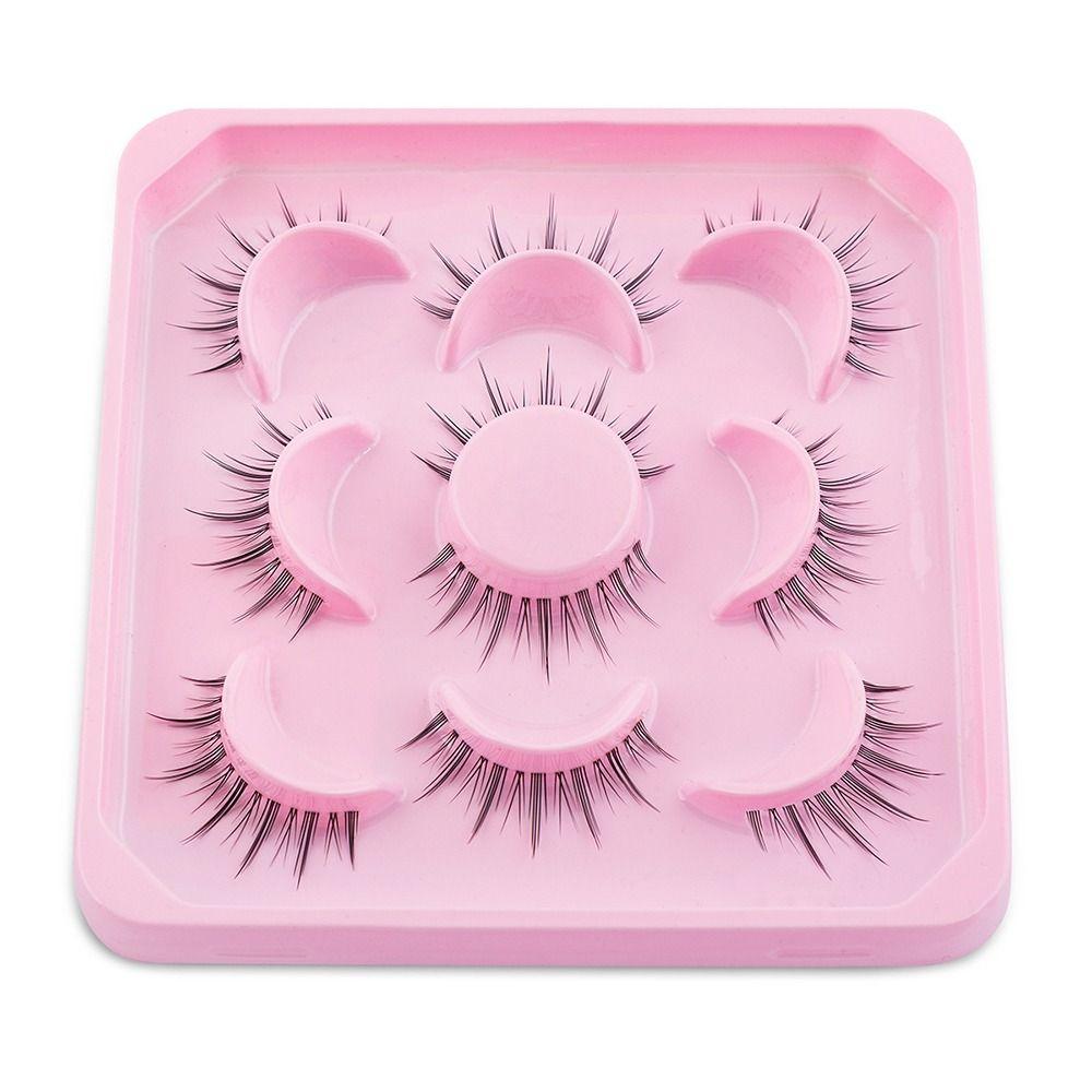

5Pairs Waterproof Cosmetic Tool Portable Makeup Tools Reusable False Eyelashes Women