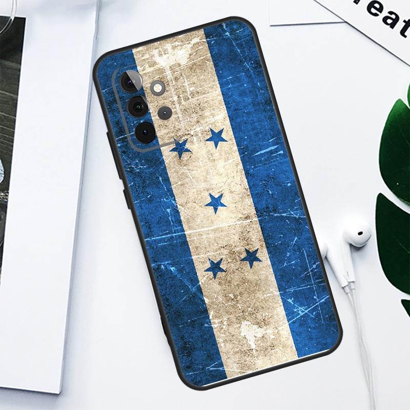 Honduras Flag For Samsung Galaxy A06 A05 A16 A54 A34 A14 A55 A35 A15 A53 A33 A13 A22 A32 A52 Phone Case