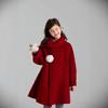 Girls' 2025 Double-Sided Wool Coat - Winter Warm, Collarless, Loose-Fit Layering Coat