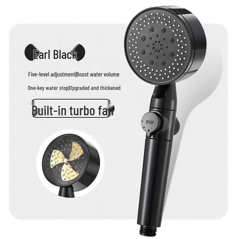 Black Warrior Multi-Function Matte Black Handheld Shower Head Set
