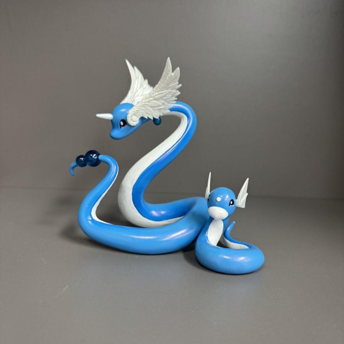 

Anime Pokemon Figure Dragonair And Dratini Action Figures 12cm Pvc collection Model Toys Gifts With box