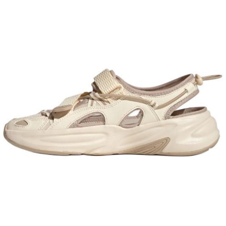 Adidas Ozwave Sandál Pohodlný Měkký Protiskluzový Říční Obuv Unisex Sandály Bílá Hnědá JS4579
