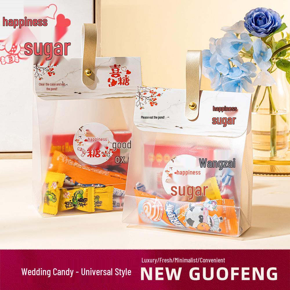 2025 Transparent Wedding Candy Favor Bags - Empty Boxes for Engagements