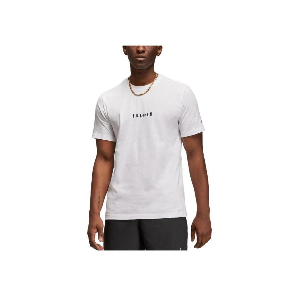Jordan Air Spellout S/S T-shirt White Men Streetwear DM3182-100