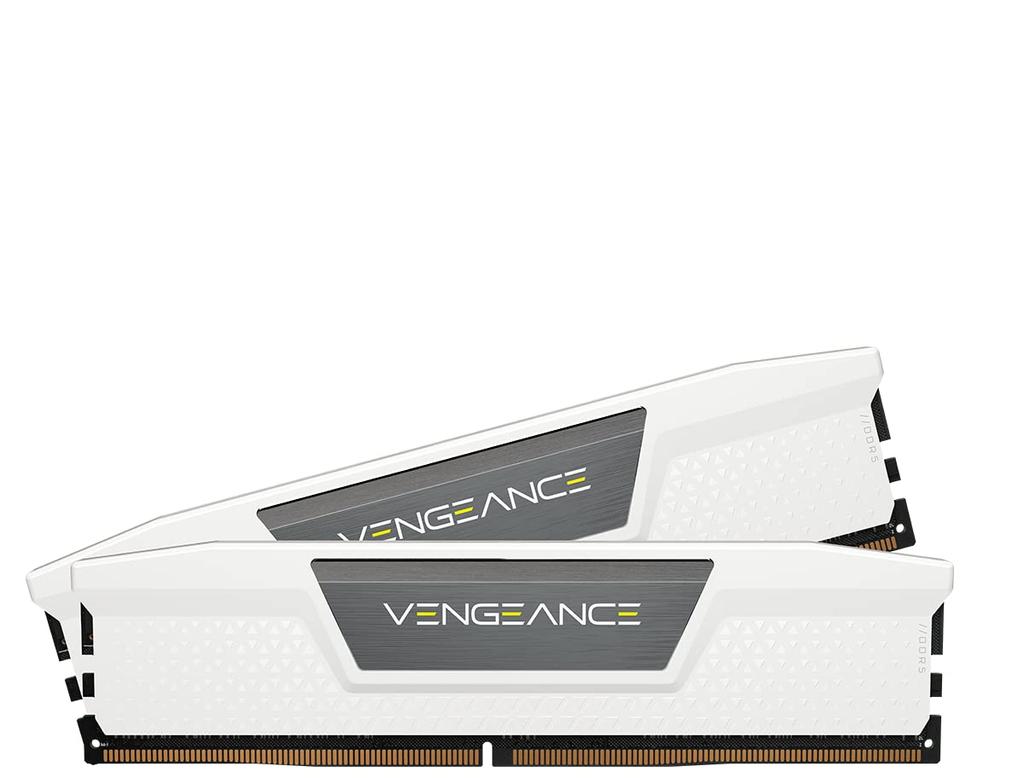 Corsair Desktop PC Memory VENGEANCE DDR5 Series Intel XMP Memory Kit 64GB White X CMK64GX5M2B6000C40W DDR5-6000MHz (PC5-48000) [32GB 2]