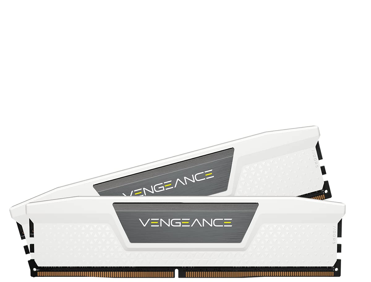 

CORSAIR Desktop PC Memory VENGEANCE DDR5 Series Intel XMP Memory Kit 64GB White x CMK64GX5M2B5600C40W DDR5-5600MHz (PC5-44800) [32GB 2]