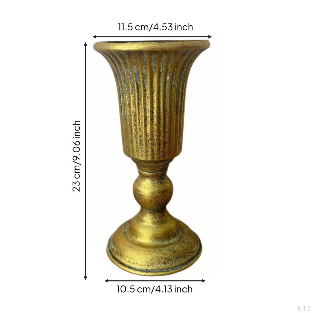 Pedestal Urn AntiqueStyle Vase with Base VintageInfluenced Tabletop for Wedding