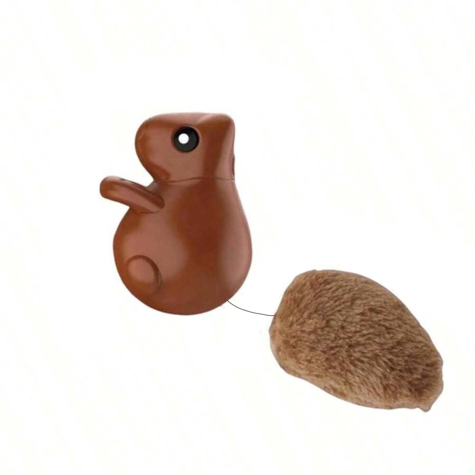 

Jumping Squirrel Toy, Rechargeable Hanging Squirrel Toy With Bell And Hook, Automatic Teasing Stick, Self Entertainment Bore Stick, Electric Smart Toy One Size коричневый