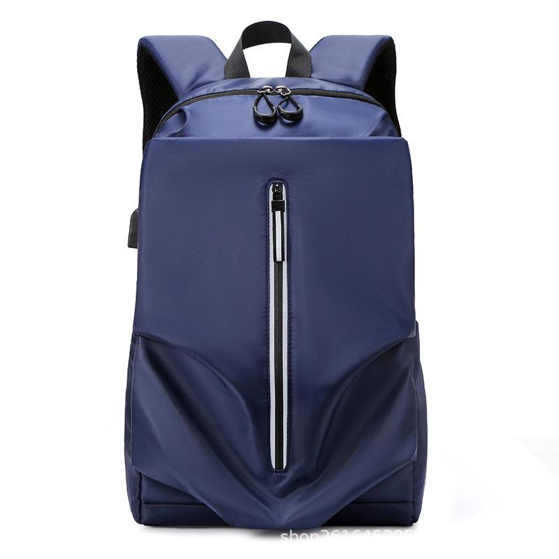 Polyester Student Schoolbag Women's Campus Backpack Simple Men's Backpack Travel Leisure Bag Air Cushion Shoulder