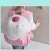 Ultra Cute Mini Snack Backpack For Kids Pink Nylon Soft Material Kindergarten Bag