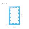 Nordic Ins-Style Rectangular Wavy Dressing Desktop Makeup Mirror Wall Bathroom Bedroom Entrance Mirror
