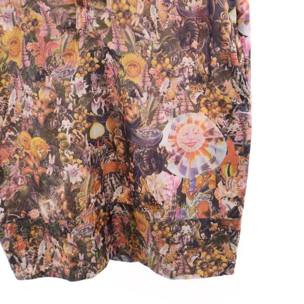 Paul Smith Animal All-over Pattern Short Sleeve Half Button Tunic Women Used