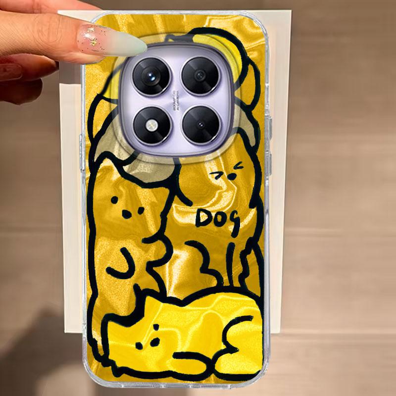 For Redmi Note 14 Pro Plus 13 10 11 12 Pro 13 Xiaomi 14T Pro 13T Poco X3 X5 Pro 5G Phone Cover Cute Purple Cat For Redmi 14C Bag