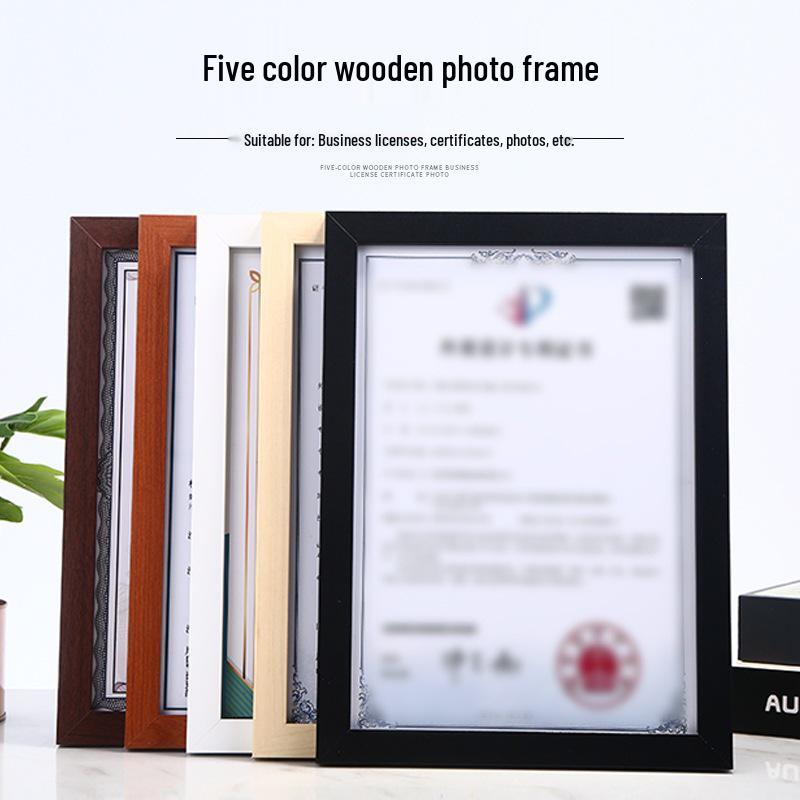 Creative Wooden Photo & Certificate Frame A4 A3 - Desktop & Wall Display