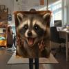 1Pc Cartoon Print Flannel Blanket, High Quality Comfortable for All Seasons, Home Decor, Warmth and Comfort, Perfect for Christmas Birthday Gift