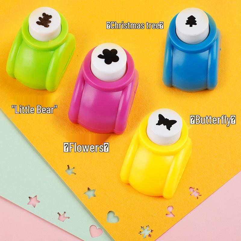 Children's Day Embosser Punch Tool for DIY Crafts and Kindergarten Prizes