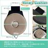 SALUDABLE Rotating Cushion for Car Seat Cushion for Lower Back Pain Car Seat Support Chairs, Seats, Relief, (Beige)