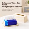 Built-in Spring Tissue Box Holder Large Capacity Paper Holder Durable Tissue Box Cover  Living Room