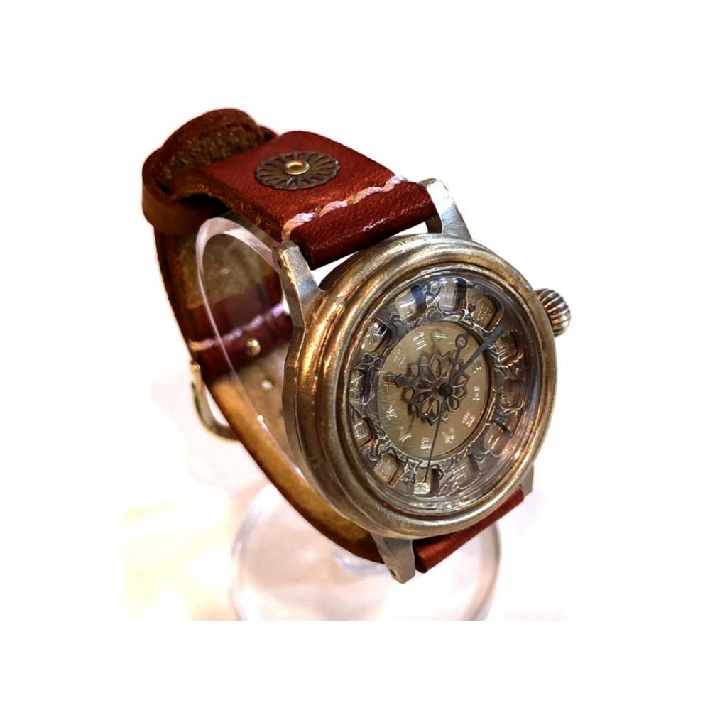 [Handmade Watch JHA] Hodinky Koji Shinohara 14486951 pánské hnědé