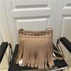 Tassel Rivet Large-capacity Bag Women's New Women's Bag Simple and Popular Women's Shoulder Bag Simple Messenger Bag