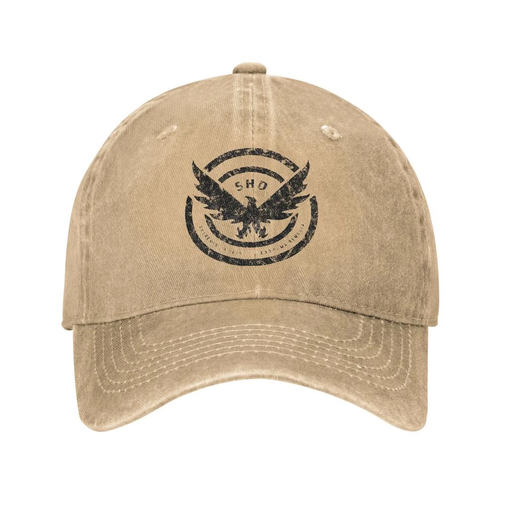The Division SHD Logo  Washed Baseball Cap  Streetwear Sun Trucker Hat Summer Men Women Outdoor Gym Snapback Cap
