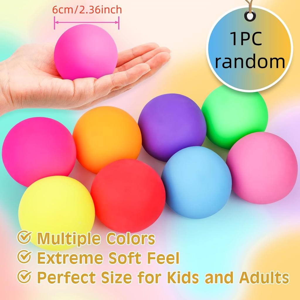 Bolas Anti-Stress de Crescimento Lento Brinquedo Squishy para Crianças Adultos Brinquedo Fidget Sensorial Elástico para Alívio da Ansiedade e do Estresse Brinquedo Fidget Macio para Apertar