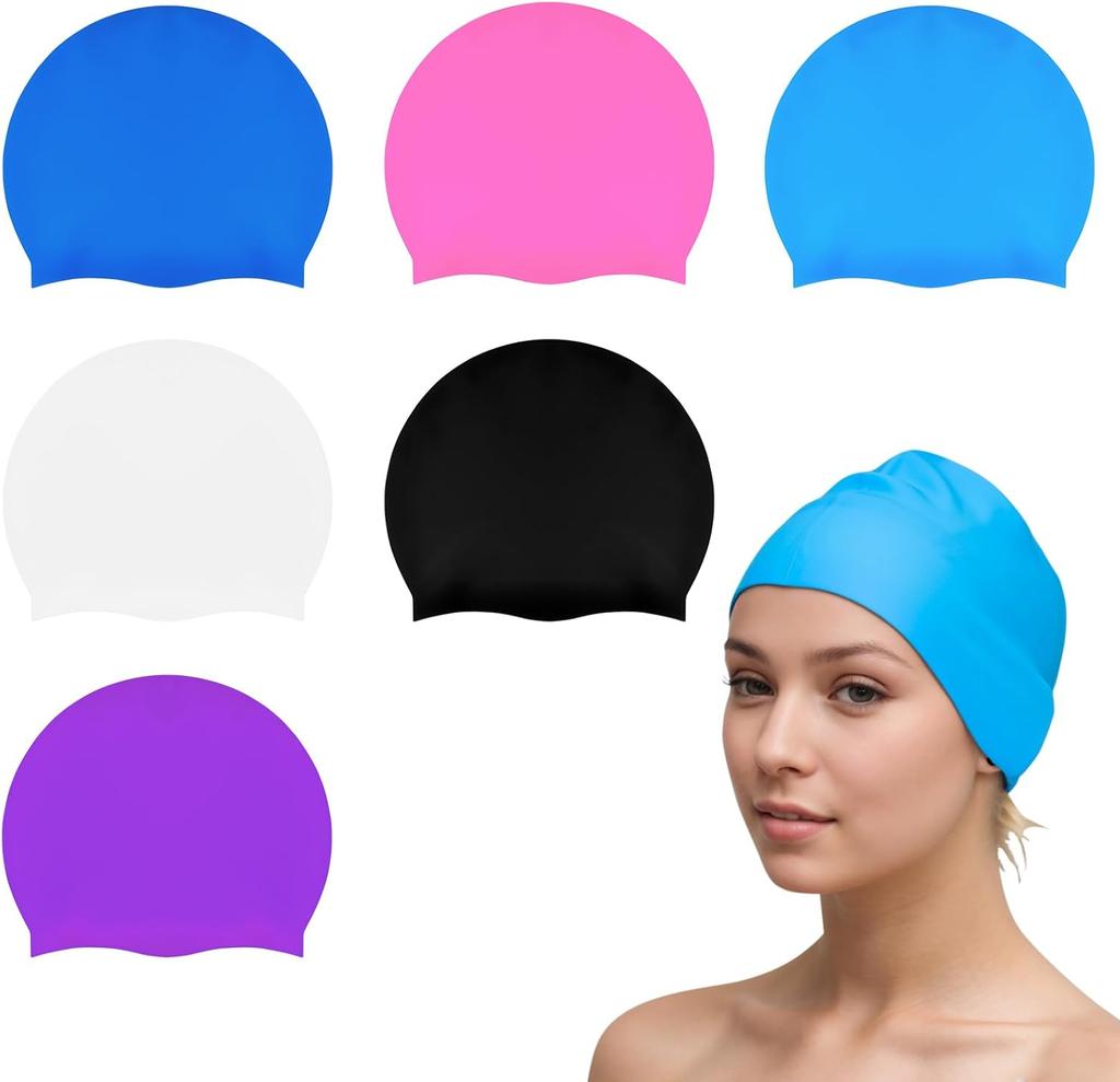 Boys Swim Caps with Names Silicone Custom Printed Sublimated