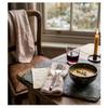 Serviette de table - EDEN - Guimauve - Lot de 3 - Gaze de coton 100% - 40x40 cm