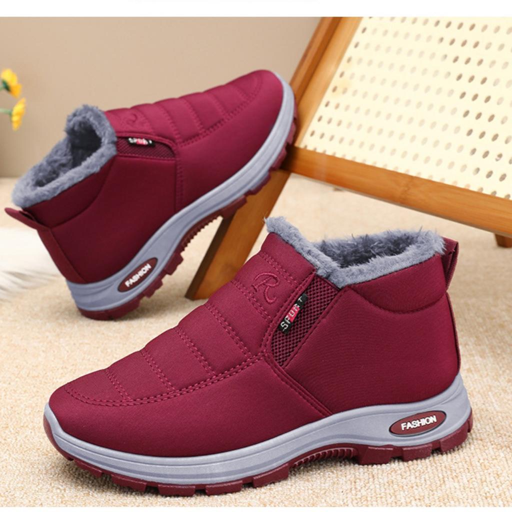 Cotton Shoes, Women's Shoes, Plus Size Women's Boots, Cold Resistant Shoes, Warm Shoes, Plush, Thick, Snow Boots, High Top Women's Shoes