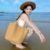Borsa Tote alla Moda a Forma di Fiore a Trama Aperta - Perfetta per le Vacanze al Mare delle Donne, Una Borsa a Spalla Rilassata e Casual