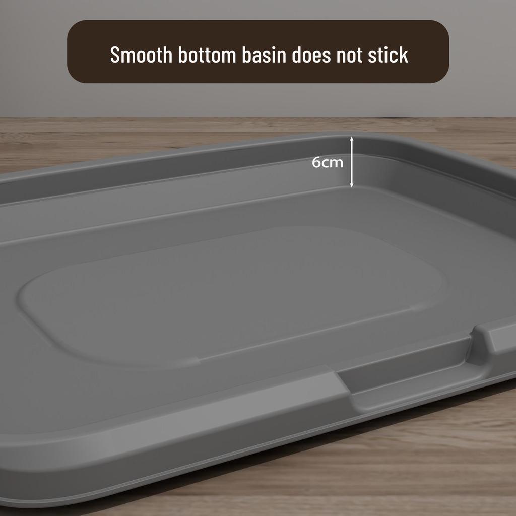 Extra Large Anti-Splash Dog Toilet with Post: Flushable Flat-Type Potty Tray for Home Use