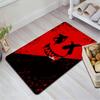 Black and Red Smiley Face Graffiti Rug Floor Mat for Living Room or Bedroom Soft and Comfortable Carpet a Gift for Birthday and Holiday.MFF0918277