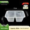 Disposable Rectangular Meal Prep Containers with Lids