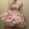 Φόρεμα Lolita Lolita Γλυκούλι Μπαλέτο Άνοιξη Καλοκαίρι Γλυκό Φόρεμα Πάρτι Φόρεμα Γενεθλίων Σούπερ Νεραϊδένιο Φόρεμα-Σαμπρέλα Πριγκίπισσα