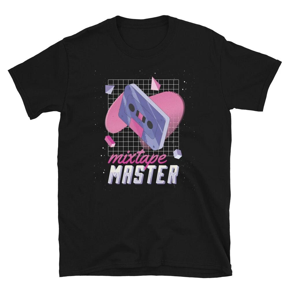 80s & 90s Vibe Retro Mixtape Master T-Shirt L