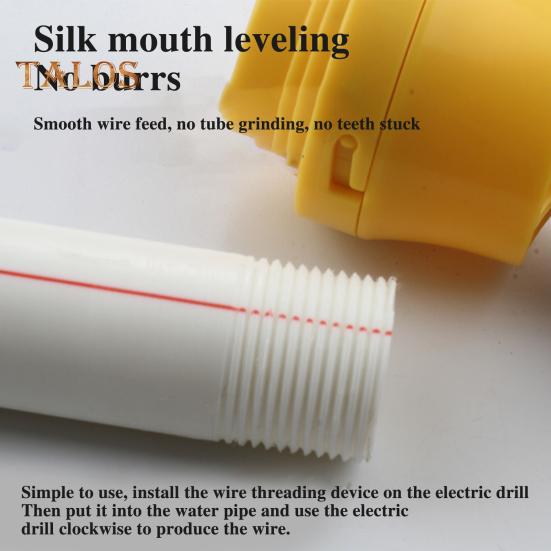 Instrumente pentru filet din PVC Set de matrițe rotunde pentru țevi Instalare simplă de înaltă rezistență Ușor de utilizat Set de instrumente pentru instalații sanitare pentru filet de țevi