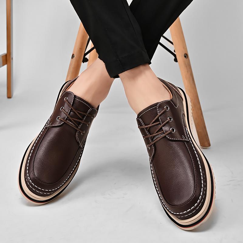 Casual Business Shoes Genuine Leather Men Oxfords Shoes Handmade Italian Mens Luxury Brand Moccasins Leisure Male