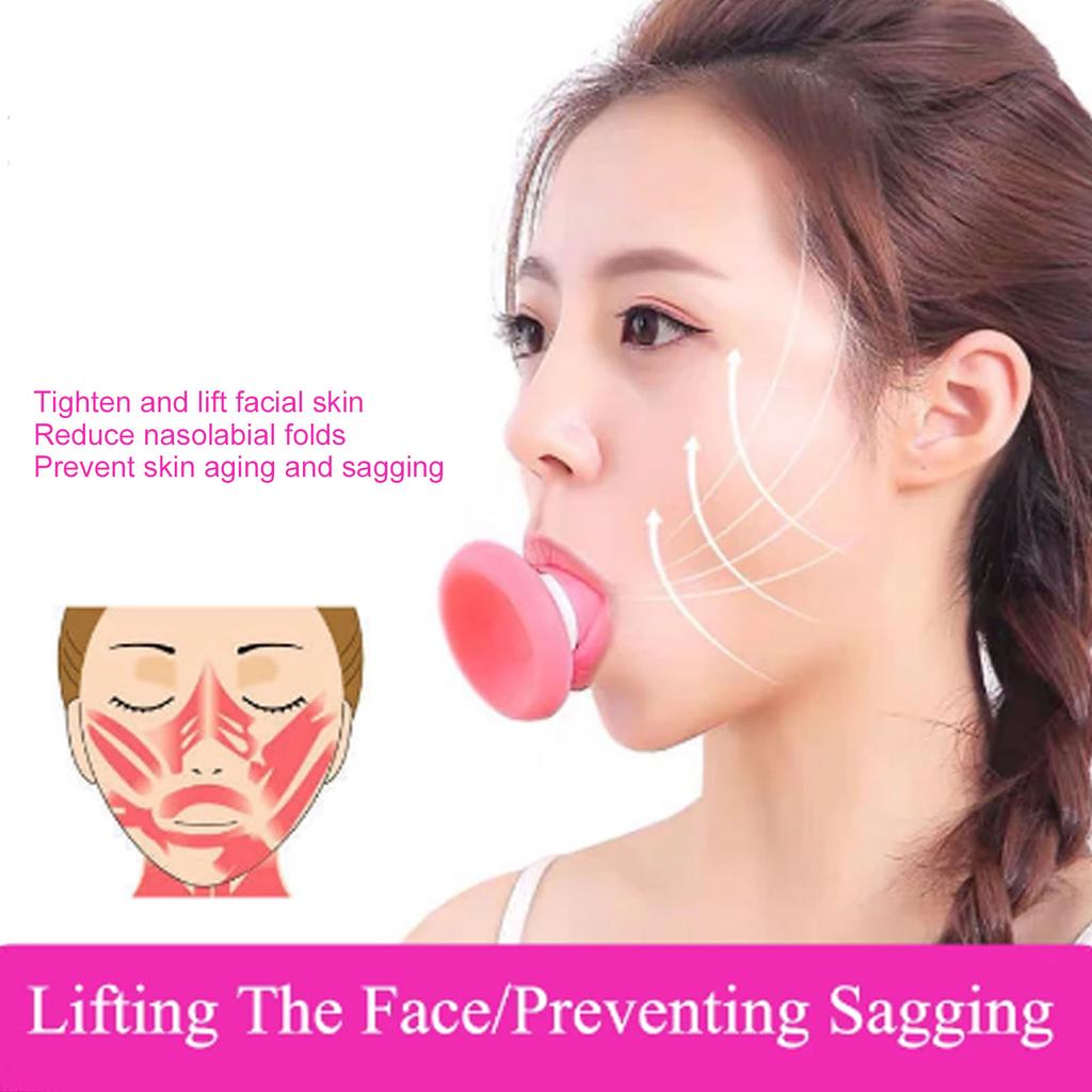 Face Masseter Trainer Silicone Face Lifting Tightening Nasolabial Folds Removal Shaping Slimming Tool