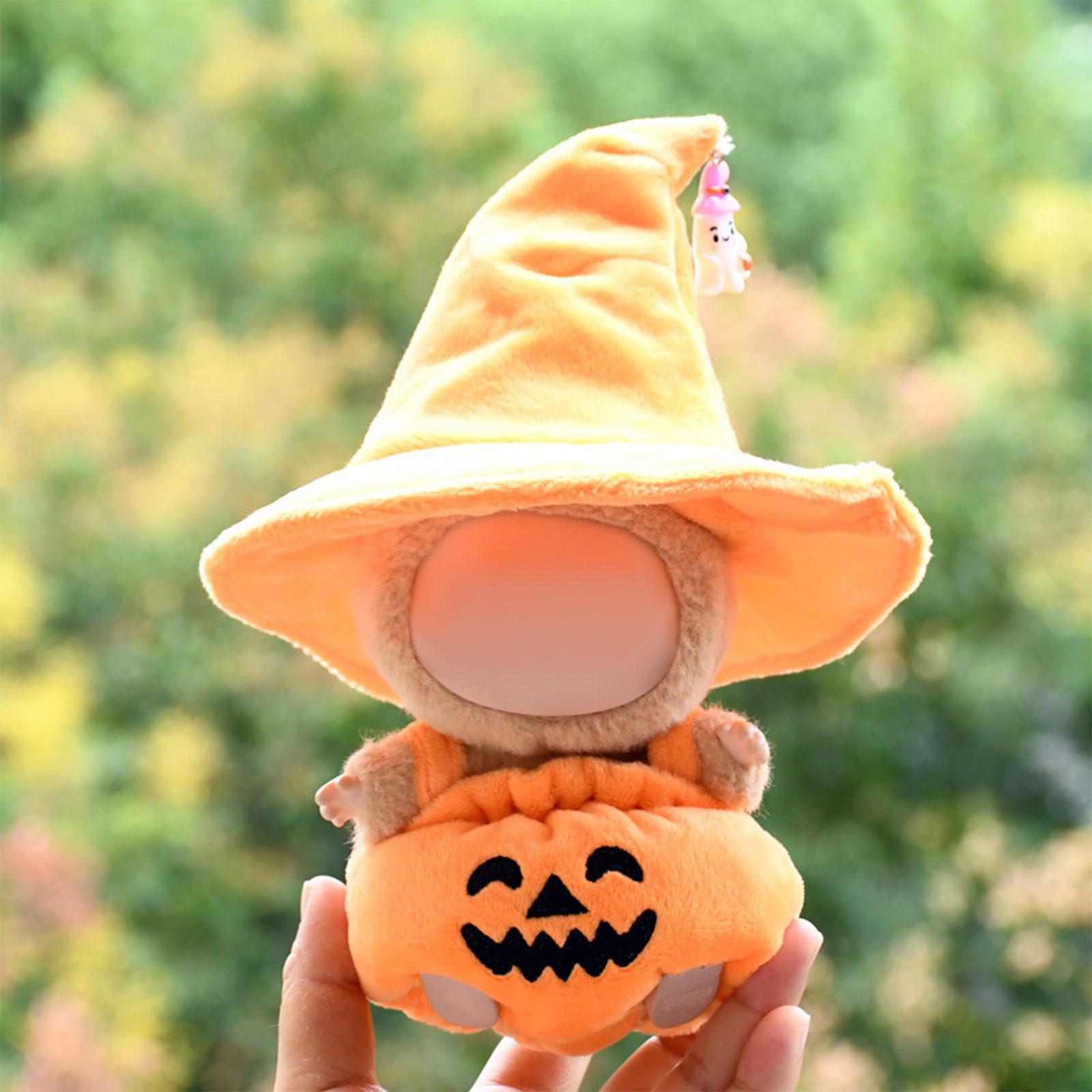 

Костюм на Хеллоуин Черная шляпа Кукольная одежда Виниловая кукольная милая одежда One Size оранжевый