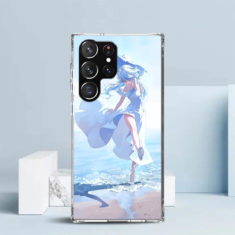 Cute Furina Genshin Impact Soft Cover for Samsung Galaxy S25 Edge S26 S24 S23 Ultra Phone Case S22 S21 Plus S20 FE Print Pattern
