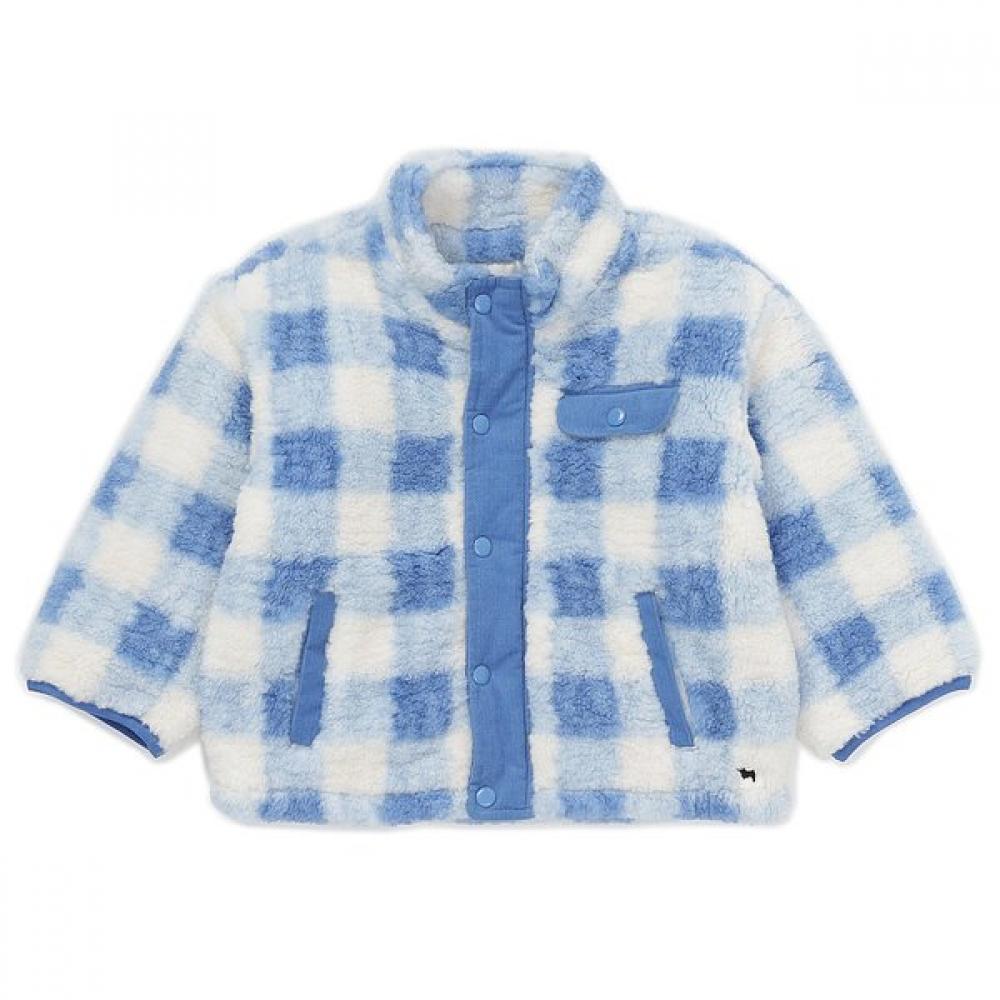 

Bluedog Baby Fur Check Pattern Jumper 45c14 113 02 Blue/6 years old (120)
